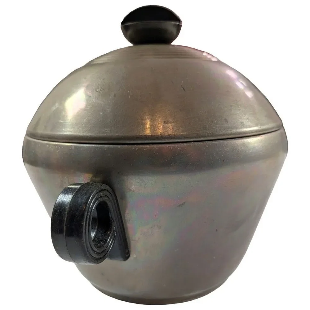 Vintage Enterprise Aluminum Steamer Pot Basket Dome Lid 8.5